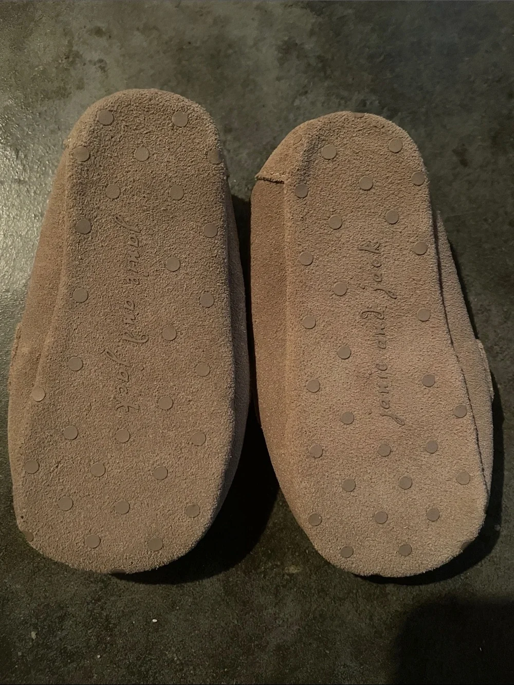 Janie and Jack Little Boys Taupe Suede Penny Loafers